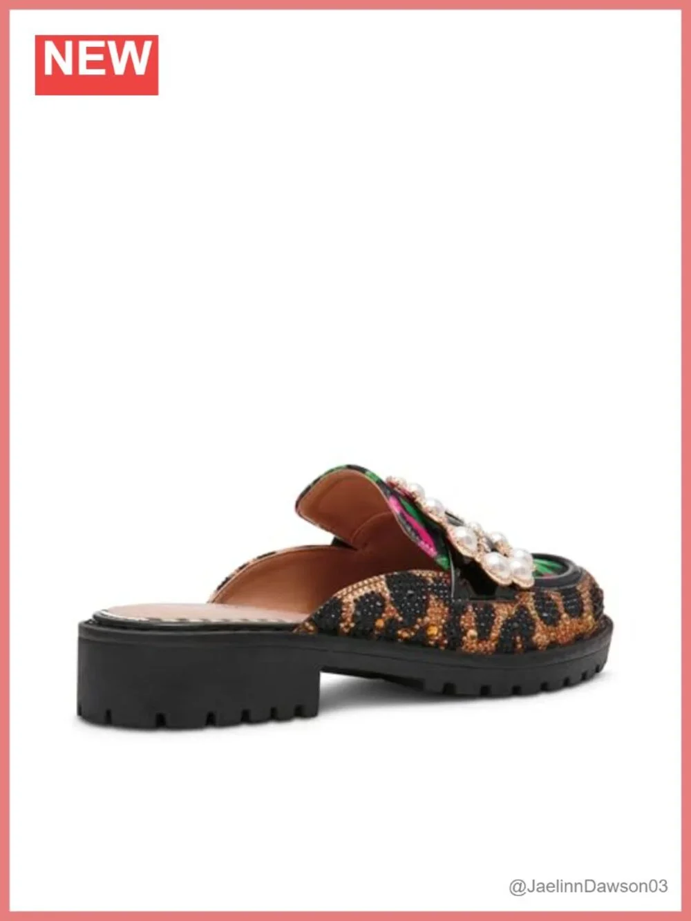 Betsey Johnson Printed Pearl Loafer Slip-On Shoes